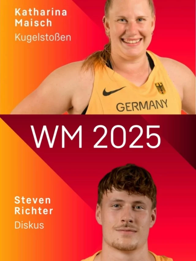 Am 13.09.2025 startet die WM im fernen Japan. Mit dabei im 80 Starter umfassenden deutschen Aufgebot sind Kathi Maisch und Steven Richter.
Während Heim- und Chefbundestrainer Sven Lang bereits am 01.09. nach Japan reiste, um vor Ort noch einige Dinge vorzubereiten, ging es für Kathi und Steven eine Woche später los. Inzwischen sind beide angekommen und nutzen die Zeit, um sich zu akklimatisieren, die Bedingungen vor Ort zu begutachten und natürlich zu trainieren 🏋️‍♂️.
Für beide ist es das bisher beste Jahr ihrer Karrieren. Kathi steigerte sich dieses Jahr auf 19,25m, war Teil der DLV-Vertretung beim Wurfcup in Nikosia im März und sicherte sich in der Halle zur DM Platz 2, in der Freiluft Platz 3. Steven wirft sehr konstant, egal ob auf Flugwiesen oder im Stadion, war ebenfalls in Nikosia am Start, wurde in der Halle zur DM Dritter und zur Freiluft-DM Zweiter. Außerdem gab es zur U23-WM Gold und zur Universiade Silber.
Offensichtlich vom Trainerteam gut vorbereitet geht es für beide am 20.09.2025 in der Qualifikation um die begehrten Plätze für den Finaleinzug.
@kathi_maisch und @steven.rchtr wir wünschen euch viel Spaß und viel Erfolg. 💪🤞

#worldchampionship #athletics #lv90erzgebirge
#leichtathletik #erzgebirge